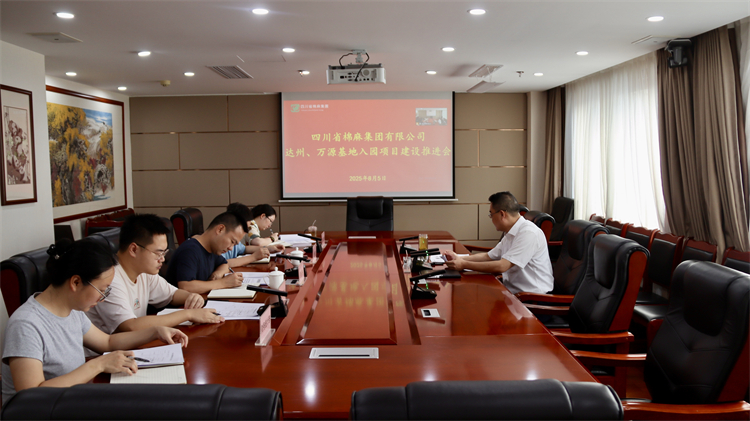 集團公司召開達州、萬源基地入園項目建設推進會